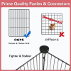 48" L X 24" W X 16" H 12 Panels Small Animal Playpen with Waterproof Mat, C&C Cage for Guinea Pigs,Puppy Play Pen - Image 5