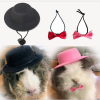 2Pcs/Set Guinea Pig Hat and Bowtie Hamster Costume Outfit Rats Chinchilla Cap Hedgehog Hat Small Pet Items Accessories - Image 6