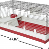 Deluxe Rabbit & Guinea Pig Cage, X-Large, White & Red - Image 3