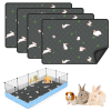 2 Pack Washable Guinea Pig Cage Liners for Midwest and C&C Cages, 24”X 36” Reusable Leakproof and Anti-Slip Guinea Pig Pee Pads, Fleece Liners for Hamster Rabbit - Image 13