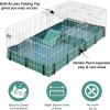 Guinea Habitat plus Cage, Includes Divider Panel and Hinged Top, Washable PVC Canvas Bottom, Expandable Small Animal Cage for Guinea Pigs, 171GHP - Image 2
