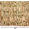 3 Pack Natural Wood Rabbit Bunny Mat Toy Bed For Small Animals Like Guinea Pig And Parrot - Durable And Cozy Straw Mat Set - Image 6