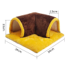 Warm Guinea Pig Hideout Tunnel Bed, Soft Removable Guinea Pig Tunnels and Tubes for Cage, Guinea Pig Hides Fleece for Rat, Sturd - Image 6