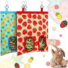 Hay Bag Guinea Pig Rabbit Feeding Bag Animal Hay Feeder Bag Hanging Feeder - Image 5