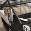Small Animal Cage with Foldable Run Area, Rolling Bunny Cage, Guinea Pig Cage with Water Bottle, Water Bowl, and Ramps, 46.5" - Image 8