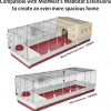 Deluxe Rabbit & Guinea Pig Cage, X-Large, White & Red - Image 5