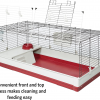 Deluxe Rabbit & Guinea Pig Cage, X-Large, White & Red - Image 4
