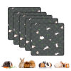 2 Pack Washable Guinea Pig Cage Liners for Midwest and C&C Cages, 24”X 36” Reusable Leakproof and Anti-Slip Guinea Pig Pee Pads, Fleece Liners for Hamster Rabbit - Image 10