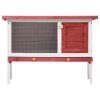 vidaXL Rabbit Hutch Bunny Cage with Pull Out Tray Enclosure Solid Pine Wood - Image 5