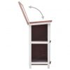 vidaXL Rabbit Hutch Bunny Cage Pet House for Small Animals Solid Pine Wood - Image 3