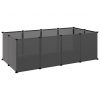 NNEVL Small Animal Cage Black 144x74x46.5 cm PP and Steel - Image 2