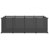 NNEVL Small Animal Cage Black 144x74x46.5 cm PP and Steel - Image 3