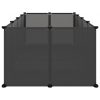 NNEVL Small Animal Cage Black 144x74x46.5 cm PP and Steel - Image 4