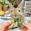 Rabbit Toys 24Pcs Bunny Toy Guinea Pig Treats Timothy Hay Chew Toys Chips with Herbal Flowers Hamster Snacks Chinchillas Gerbils for Teeth Apple Sticks Sweet Bamboo - Image 6