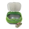 Pet Carrier Green Plastic Guinea Pig Mouse Hamster Rat Animal Travel Cage - Image 3