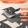 Guinea Pig Cage Liners Washable (2 Pack) - 47X24 Inch Waterproof & Absorbent Pee Pads | Reusable Fleece Bedding with Non-Slip Backing | Odor Control for Midwest & C&C Cages, Rabbits - Image 3