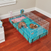 Guinea Habitat plus Cage, Includes Divider Panel and Hinged Top, Washable PVC Canvas Bottom, Expandable Small Animal Cage for Guinea Pigs, 171GHP - Image 4