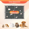 2 Pack Washable Guinea Pig Cage Liners for Midwest and C&C Cages, 24”X 36” Reusable Leakproof and Anti-Slip Guinea Pig Pee Pads, Fleece Liners for Hamster Rabbit - Image 2