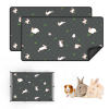 2 Pack Washable Guinea Pig Cage Liners for Midwest and C&C Cages, 24”X 36” Reusable Leakproof and Anti-Slip Guinea Pig Pee Pads, Fleece Liners for Hamster Rabbit - Image 15