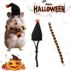 Hamster Christmas Halloween Costume Guinea Pig Small Pet Hat Scarf Headwear Pet Outfits for Chinchilla Rabbit Bunny Accessories - Image 6