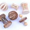 Wooden Pet Toy Combo: Hamster Bunny Parrot Cat Dog Molar Fun! - Image 8