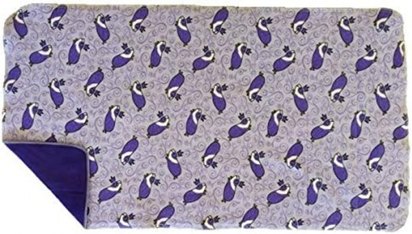 Washable Fleece Cage Liner, Pad, Bedding for Midwest Guinea Habitat - Replaces Shavings (Royal Pig/Purple)