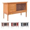 vidaXL Rabbit Hutch Bunny Cage with Pull Out Tray Enclosure Solid Pine Wood - Image 7