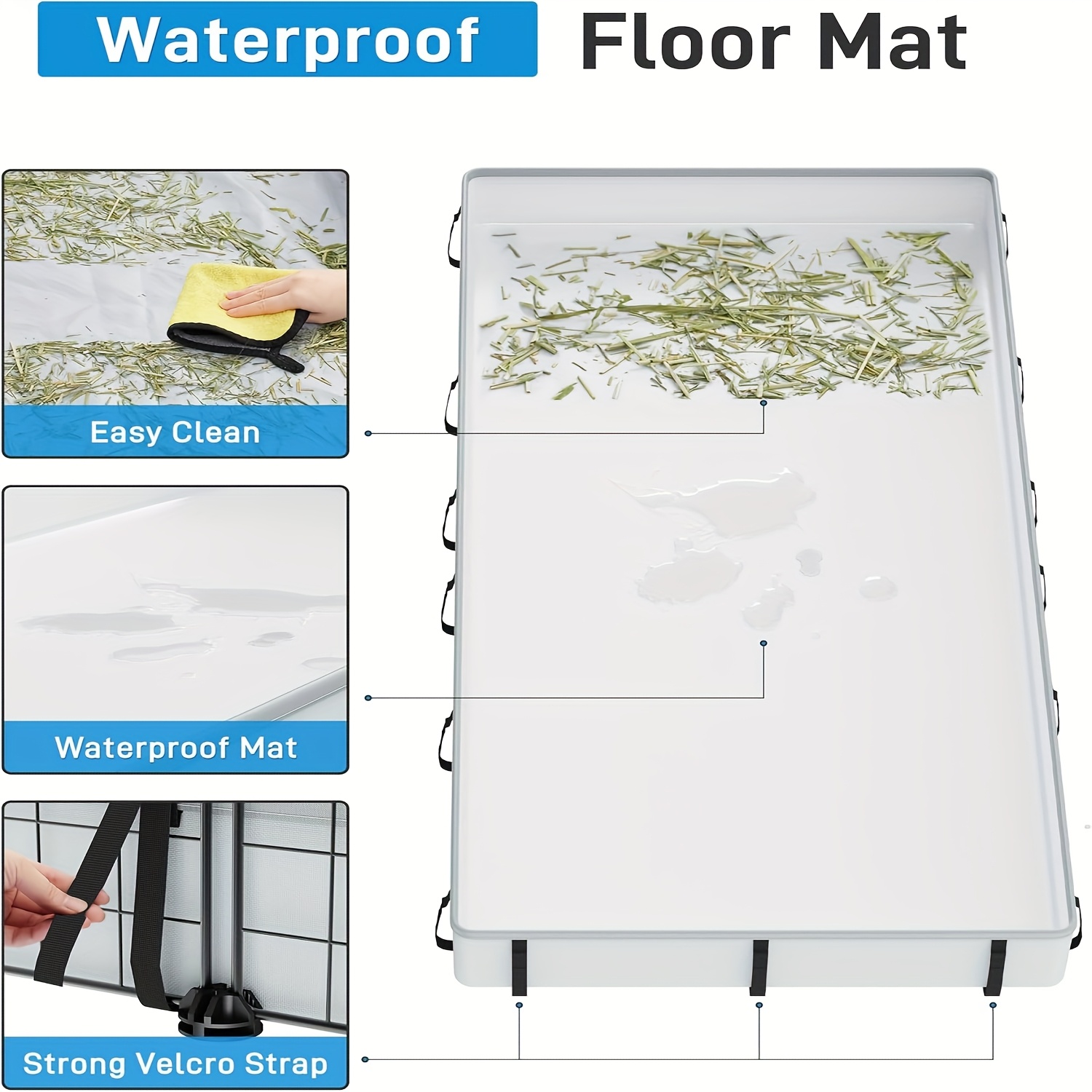 20 Panels Guinea Pigs Cages: BUCATSTATE Small Animal Cage with Waterproof Mat, Metal Hedgehog Cage with Door, C&C Cage for Guinea Pigs, Bunny, Hedgehogs, Chinchillas - Image 5
