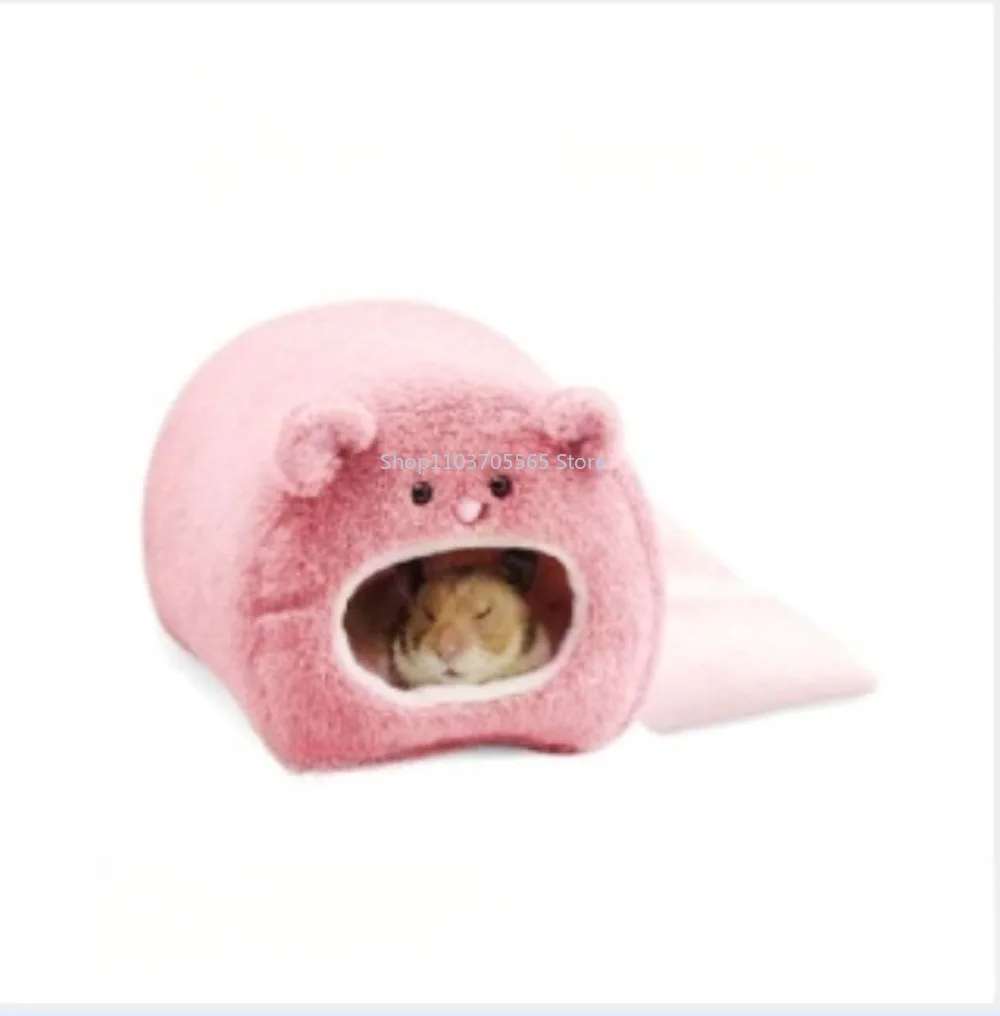 Cute Hamster Nest Winter Warm Velvet Small Pet Cage Sleep Nest Bed for Guinea Pigs Hedgehog Squirrel Cage Accessories - Image 7