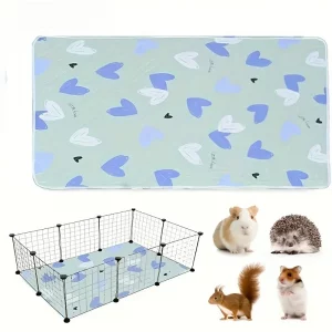 Washable guinea pig and hamster cage mat - super absorbent anti slip pet bedding suitable for rabbits and small animals