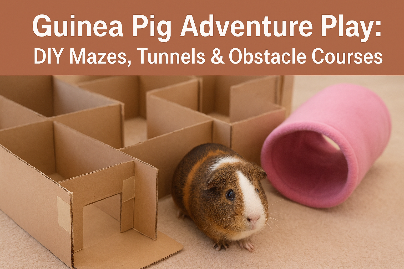 Guinea Pig Adventure Play: DIY Mazes, Tunnels & Obstacle Courses for Indoor Enrichment
