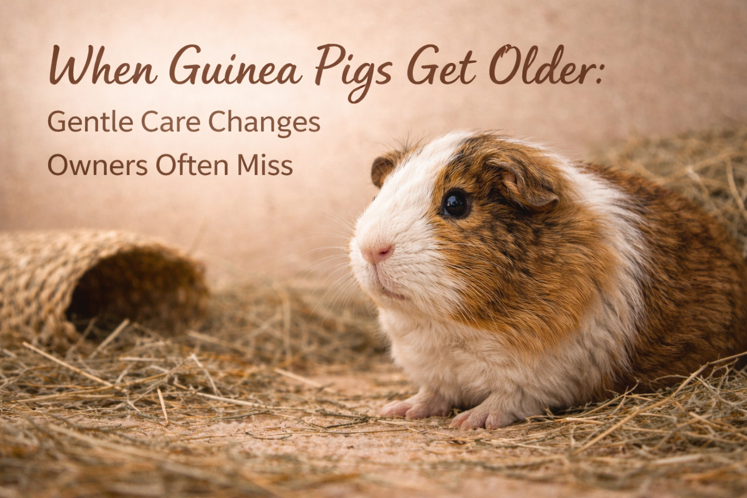 When Guinea Pigs Get Older: Gentle Care Changes Owners Often Miss
