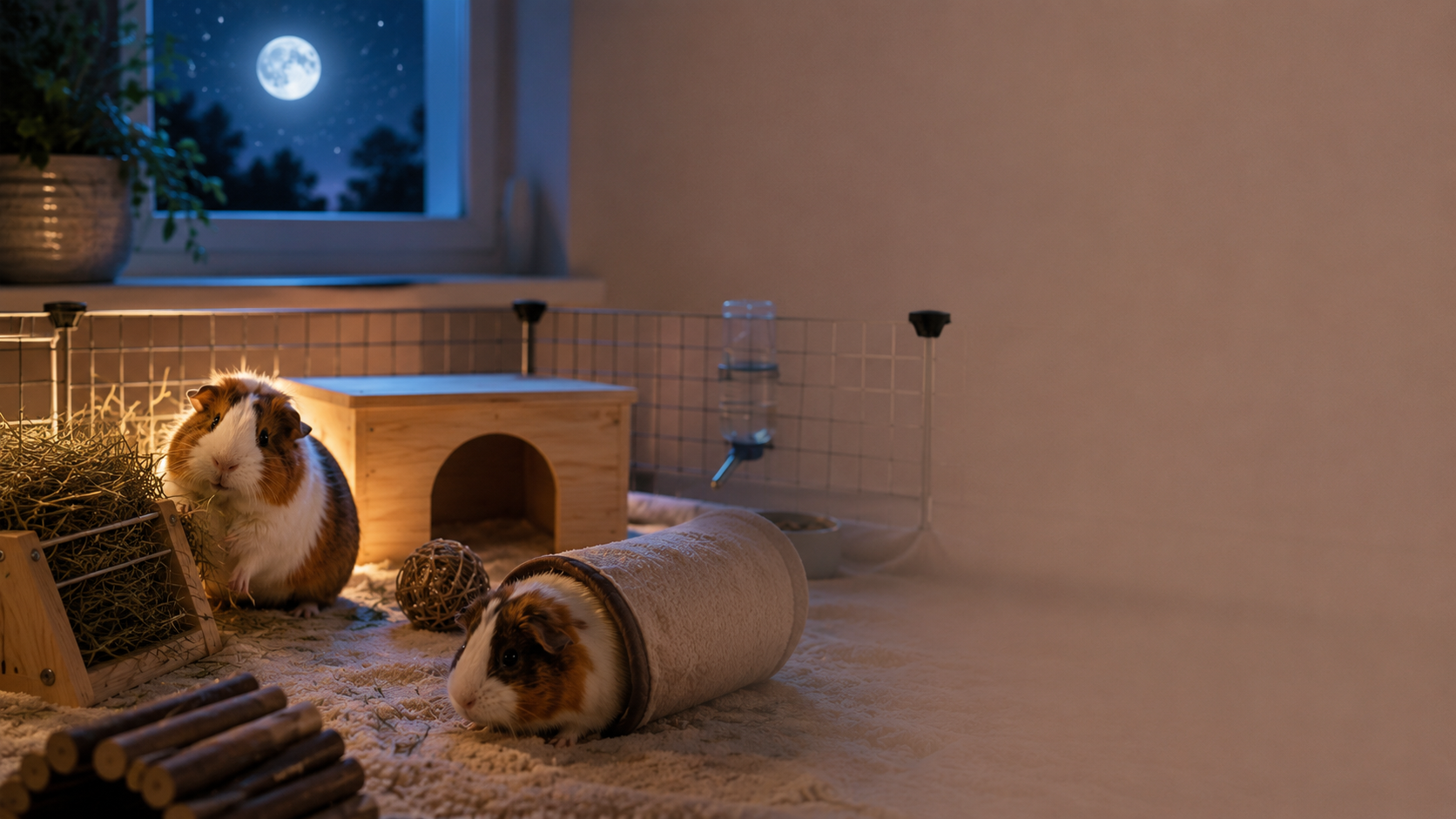 🌙 What Your Guinea Pig Does While You’re Sleeping: A Peek Into Their Secret Nighttime World