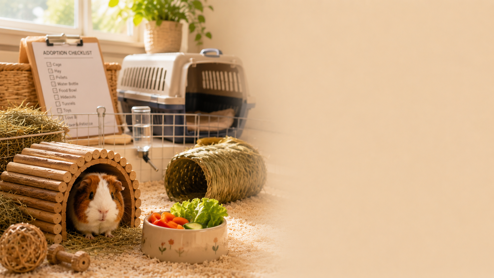 🐹 The Complete Guinea Pig Adoption Checklist: Everything to Know Before Bringing Your New Best Friend Home