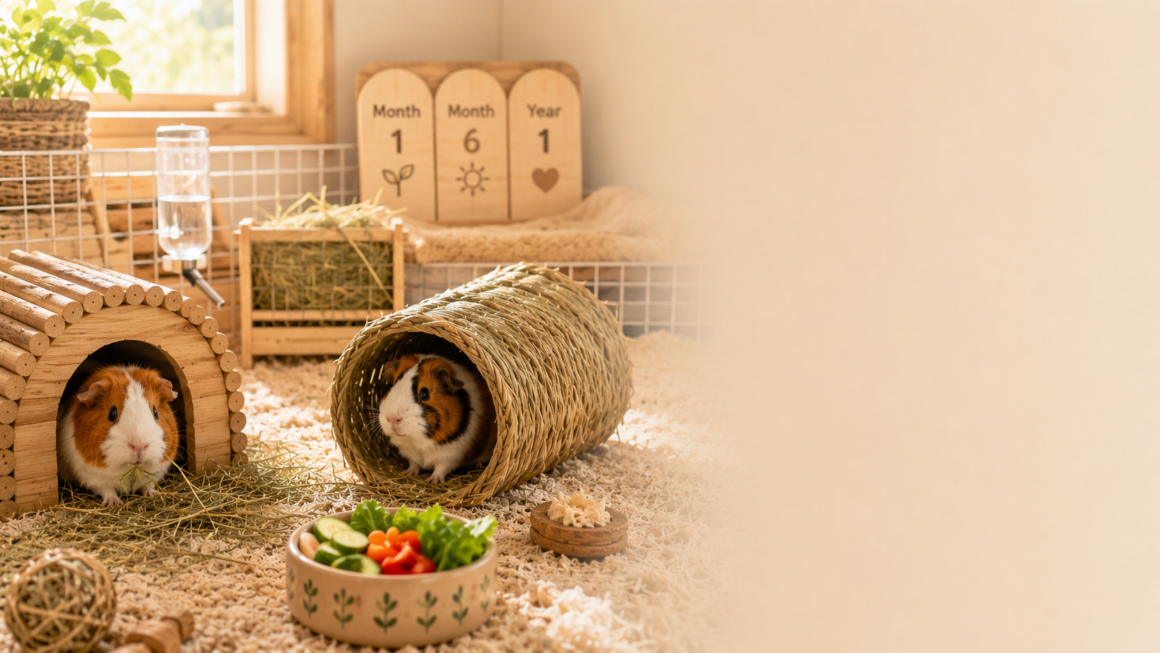 🐹 The First Year With Your Guinea Pig: A Month-by-Month Guide to Building Trust, Confidence & a Lifelong Bond