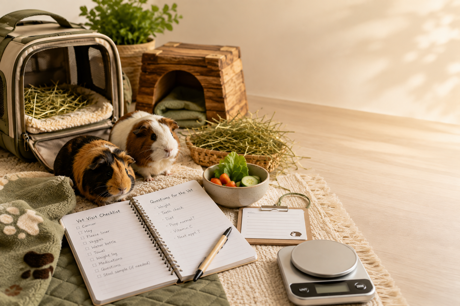🐹 The Guinea Pig Vet Visit Survival Guide: What to Bring, What to Ask & How to Keep Your Piggy Calm